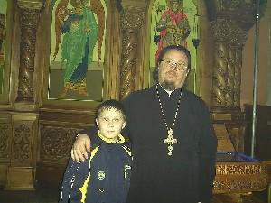 С настоятелем Свято – Георгиевского морского собора игуменом Софронием (Колосовым)