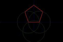 Приближенное построение правильного пятиугольника способом А. Дюрера