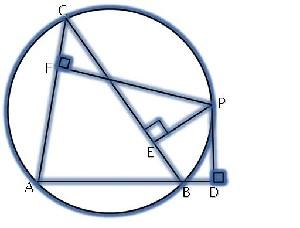 Рисунок к теореме Симсона