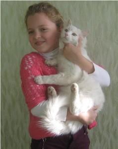 Романченко Марина и ее кот Дус