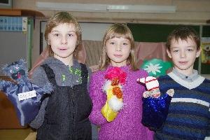 Учащиеся 2 класса: Максимов Илья, Шишкина Маша, Рожков Леня.